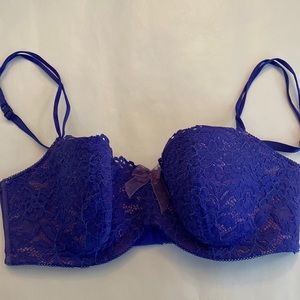 b. tempt’d 36D purple lace bra perfect condition 953144 Ciao Bella Balconette